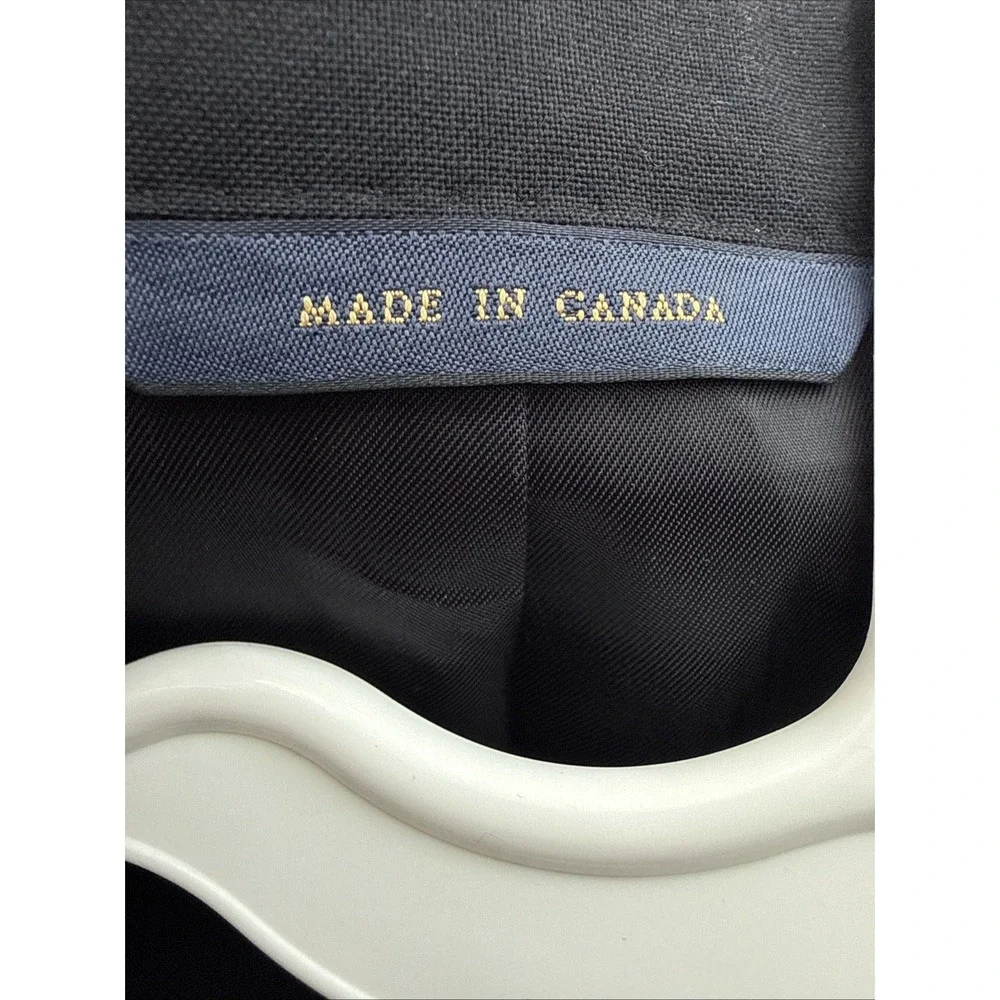 VTG Brooks Brothers Mens Black Wool Blazer Gold Buttons Canada